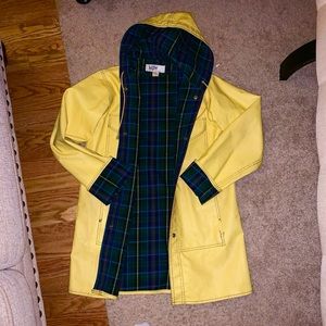 Vintage yellow rain coat